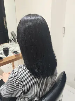 【💙就活生おすすめ✨】黒染めを使わない暗髪カラー🖤髪質改善カラー➕トリートメント