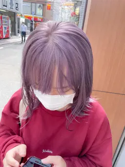 【ハイトーンにしたい方】ダブルカラー🎈ブリーチ＋全体カラー込