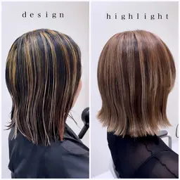 【💫ハイライト20​〜​25枚💫】カット＋ハイライト＋カラー＋トリートメント