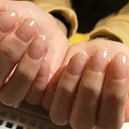 クリア(透明)ジェルコース＊自爪育成🆗✳︎ソフトジェルオフ込み✨(デザイン無しです◎フット+500円)