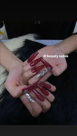 チップ長さだしワンカラー🤍🖤🙇🏽‍♀️