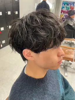 人気𝐍𝐨. 𝟏💙新規メンズ限定💙シャドウパーマ(前処理剤付き)+1stepトリートメント