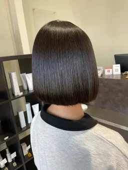 カット、縮毛矯正、トリートメント