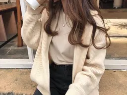 【プレミアムコース🧡話題の超音波アイロントリートメント♪】カット&透明感カラー&超音波アイロントリートメント✨