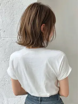 カット+育てるハイライトカラー+オージュア2STEPトリートメント