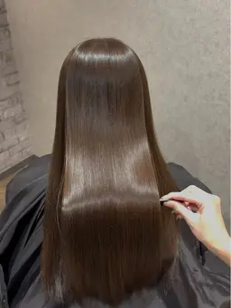 【酸性縮毛矯正】カット+縮毛矯正¥7000‼️ブリーチ履歴のある方はこちらをお選びください