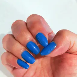 ハンドネイル　ラメなしワンカラー