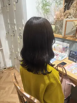 全体カラー+3種トリートメント🩰(内部補修トリートメントでカラーの色持ち&艶感UP)