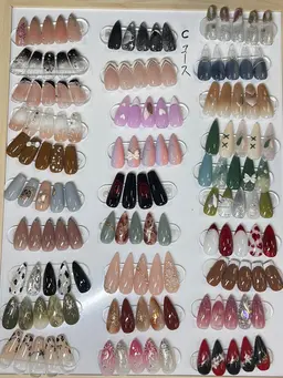 定額ハンドデザインネイルCコース(オフ、甘皮処理込み)