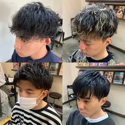 カット、パーマ、セット