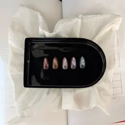 マグネットネイル10本🩵🩶（ケア込み）※オフなし※亀裂不可