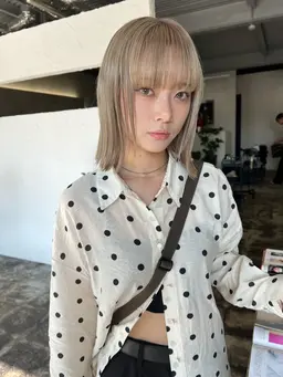 ＂ayuka指名限定＂ケアブリーチで作るハイトーン🤍