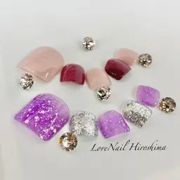 フットバス付きケア＆2全塗りフット《ご新規様オフ無料　リピーター様1ヶ月以内オフ無料》