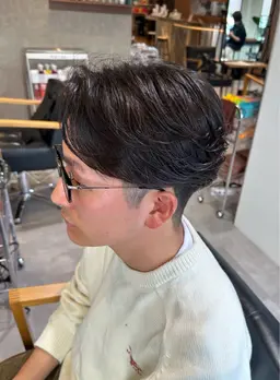 メンズカット＋パーマ（ニュアンスパーマ、フェザーパーマ）