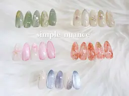 新規限定✨【オフあり】simpleニュアンスネイル10種¥8000~