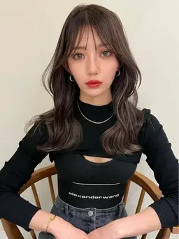 【期間限定】《ロングorミディアム》小顔レイヤーカット+ハイライト+クイック髪質改善トリートメント［上大岡/白髪ぼかし］