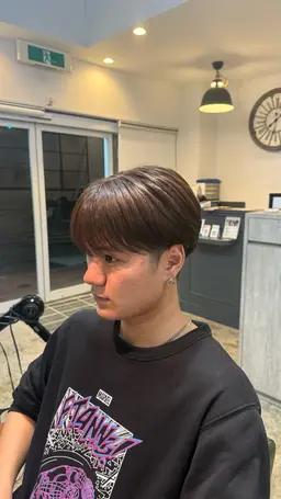 メンズカット+ワンカラー（白髪染め◎、ブリーチ不可）