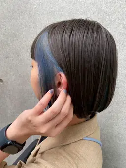 インナーカラー🩵