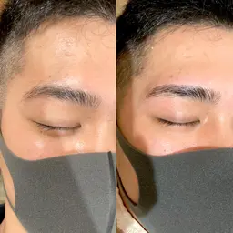 【リピーター】メンズ必見👀【圧倒的清潔感✨】ヘアカット＋アイブロウスタイリング＋ひげ脱毛or鼻毛Wax