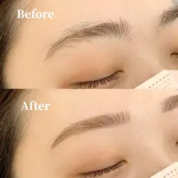 アイブロウスタイリング（眉毛ワックス、間引き、メイク込み）メンズも可！