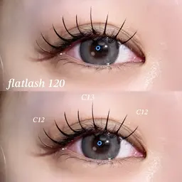 フラットラッシュ【120本】🧸⚠︎オフ代¥550⚠︎︎LEDグルー変更¥1100