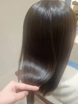 手触り抜群❣️髪質改善酸性ストレートパーマ（SB込）➕2stepトリートメント✨ブリーチ毛でもストレート✨