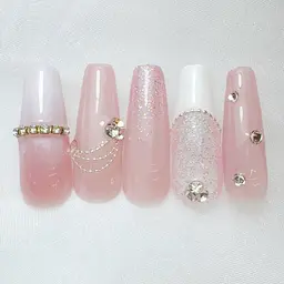 【ハンドオフなし】🍒チップ長さだし＋アート90分/フレンチ/ミラーワンカラー🍒