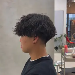 メンズツイストスパイラルパーマ➕高級シルクTr付🌿