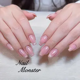 ❤️‍🔥🎀HAND🎀マグネットフレンチ➕チークネイル🫧ベース色追加ok👌🏻 🥰当日口コミ限定🌸