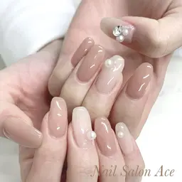 ソフトジェルオフ込み♡ワンカラーかラメグラ（2色まで💅またはストーン３個💎）フィルイン対応
