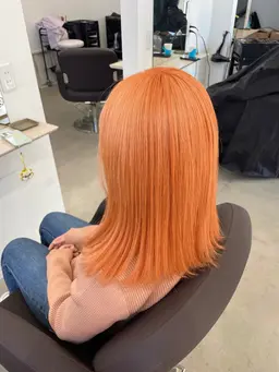 カット＋ダブルカラー（ブリーチ込み）【土日祝＋¥1,000】