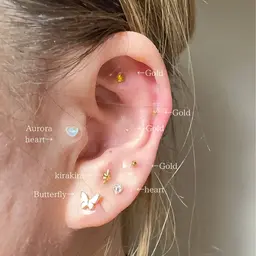 🉐耳つぼジュエリーに迷ったらこれ！両耳14粒✨🉐