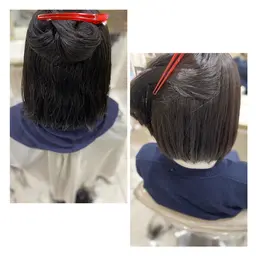 【艶のある髪の毛に😳✨】カット➕縮毛矯正➕うる艶トリートメント
