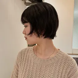 🪽レディースショートカット+透明感カラー🪽