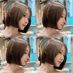 【人気No.1💖】1日1名様限定❣️1万円off!ボブカット➕艶カラー➕髪質改善トリートメント✨(超音波アイロン付)