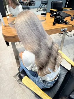 人気No.2メニュー🌈【ダブルカラー（ブリーチ有）×カット×サラ艶トリートメント】