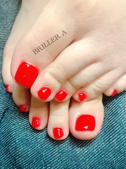 「オフなし」フットネイル(ワンカラーorラメ)