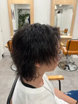 カット+メンズパーマ