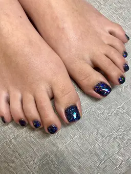 【ワンカラーフットネイル】¥9,500→7000(スクラブ/保湿クリーム付き)