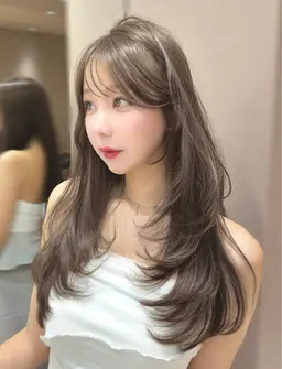 【❣️学割メニュー❣️】韓国ヘア🇰🇷似合わせカット🎀+透明感カラー🌈+高保湿トリートメント+超音波アイロン 韓国