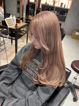 カット&ケアブリーチカラー（デザインカラーあり）&極上トリートメント透明感重視⭐️