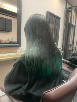 [☀️グラデーションカラー☀️]:カットなし:ケアブリーチに変更◎:メンズ◎:縮毛矯正