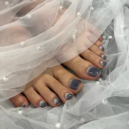 【フットネイル】🌟マグネット、ラメ.ラメグラ、ワンカラー【70分】オフ込みOK!