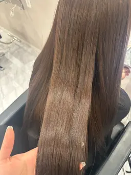 《ダメージ軽減💭ྀི》ブリーチなしダブルカラー＋ダメージ補修トリートメント🫧