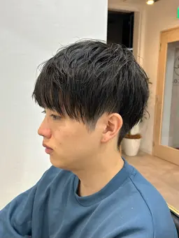 💆🏻‍♂️🫧メンズカット+白髪染め＋ヘッドスパ