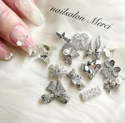 【オフ無し】最旬トレンドワンホン韓国ネイルパーツ込み付け放題