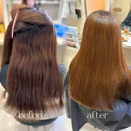 【根元の伸びた癖が気になる方‼️】根元リタッチ縮毛矯正🥣