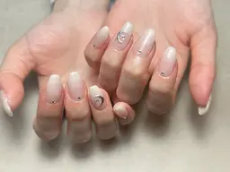 ハンドカラーグラデーションネイル(パーツ代別途)