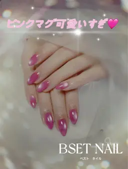 【ジェル】300色から選べるマグネットネイル