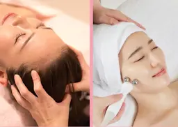 【たるみ改善】ドライヘッドスパ＆マイクロカレント/無料肌診断付✴︎日頃の疲れもスッキリ！リフトアップ効果も◎